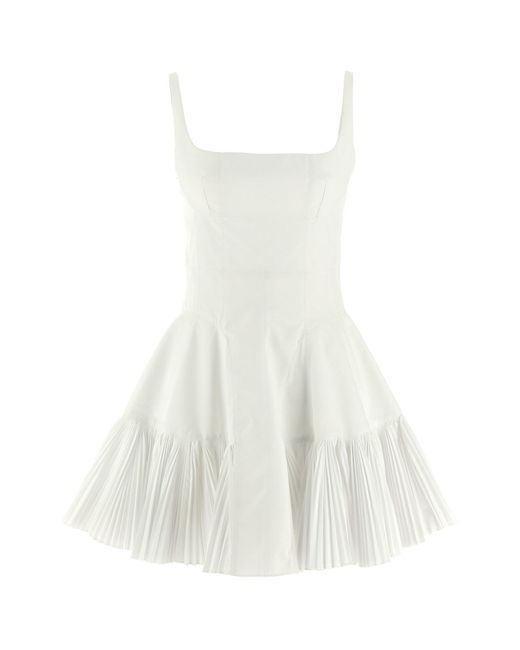 Giovanni bedin White Pleated Dress