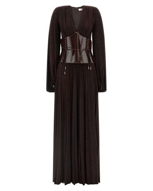 Elisabetta Franchi Black 'red Carpet' Dress