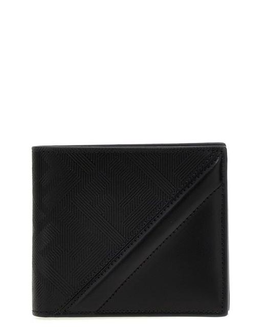 Fendi Black Wallet ' Shadow Diagonal' for men