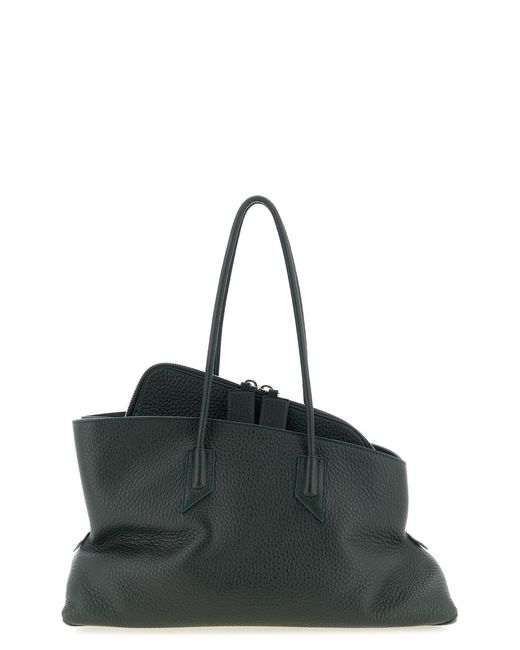 The Attico Black 'la Passeggiata Medium' Shoulder Bag