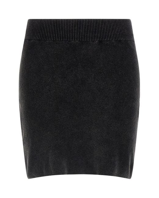 Alexander Wang Black Chenille Skirt
