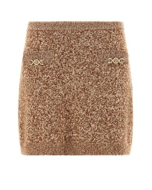 Versace Brown 'Mouline' Skirt