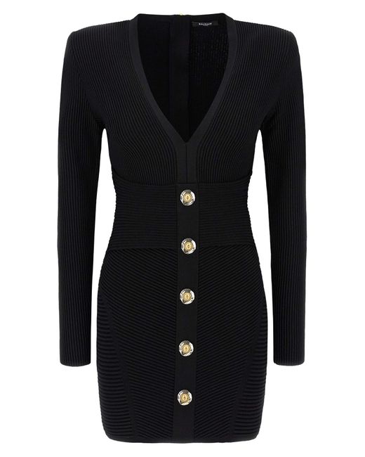 Balmain Black Bodycon Dress