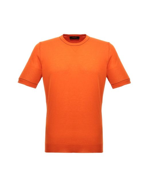 Moorer Orange 'jairo' T-shirt for men