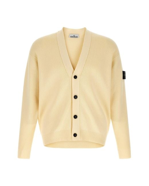 Stone Island Natural '5100009' Cardigan for men