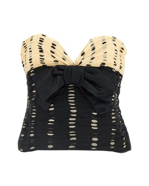 Top 'Plusdepois' di Valentino Garavani in Black