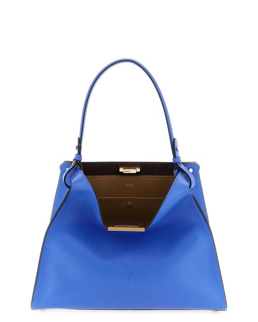 Fendi Blue ' Way' Medium Handbag