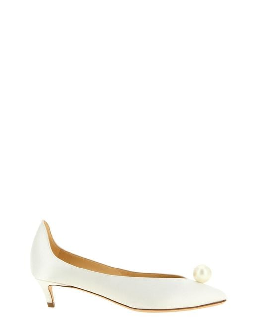Magda Butrym White Pearl Pumps