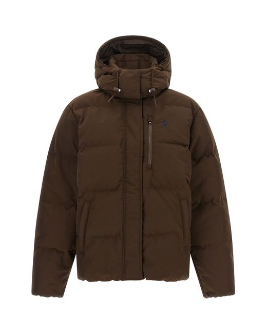 Polo Ralph Lauren Brown 'carly' Down Jacket