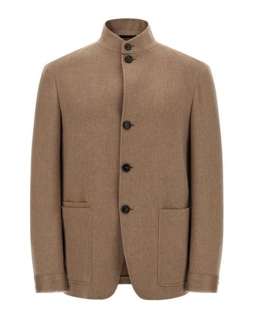 Zegna Brown 'il Conte' Jacket for men