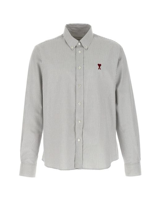 AMI Hemd "Ami De Coeur" in Gray für Herren