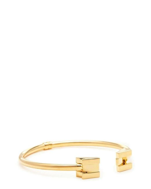 Elisabetta Franchi Multicolor Geometric Logo Necklace