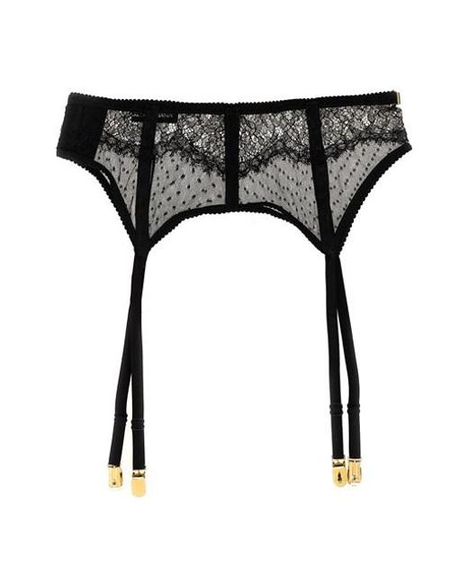 Dolce & Gabbana Black Lace Garters