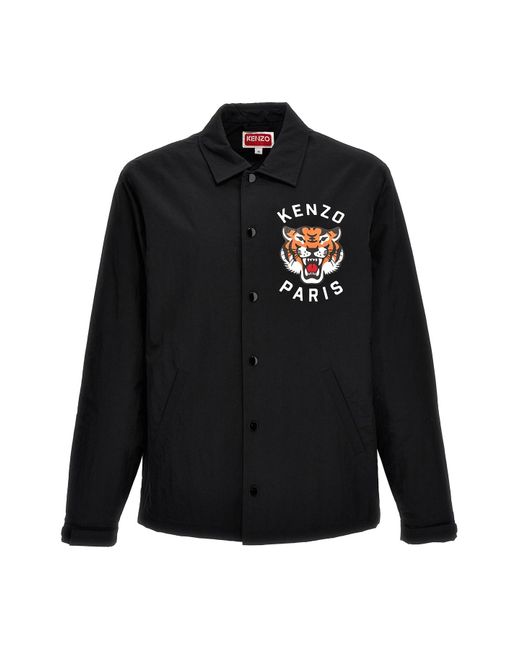 KENZO Black 'lucky Tiger' Jacket for men