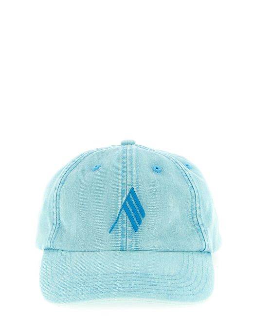 The Attico Blue Canvas Cap