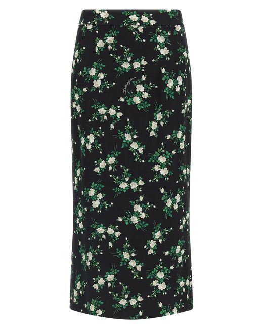 Dolce & Gabbana Black 'fiorellini' Skirt