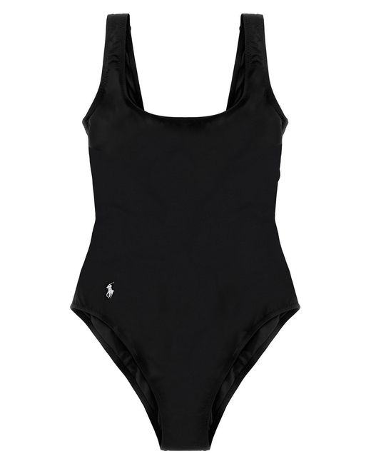 Polo Ralph Lauren Black 'martinique' One-piece Swimsuit