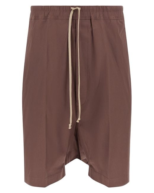 Rick Owens Brown 'rick S Pods' Bermuda Shorts for men