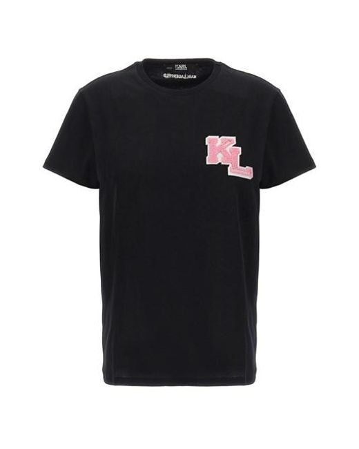 T-shirt logo di Karl Lagerfeld in Black