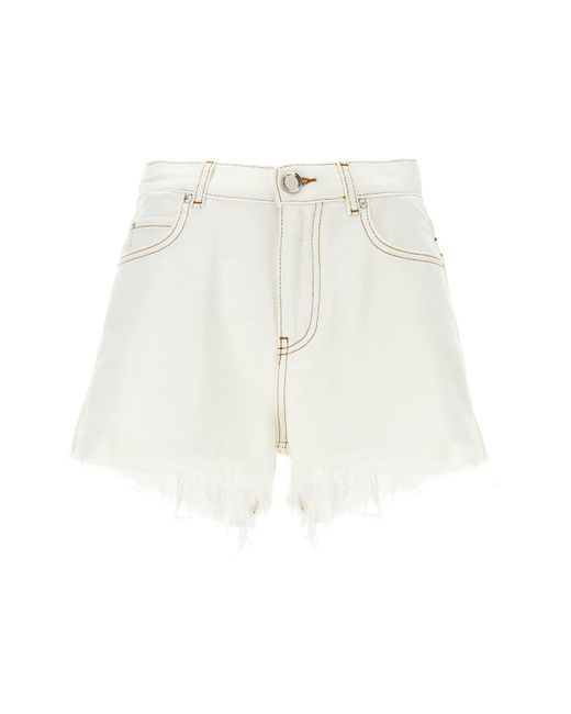 Pinko White 'honey' Shorts