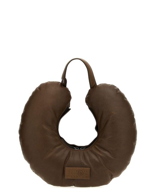 MM6 by Maison Martin Margiela Brown 'Reisekissen' Handtasche