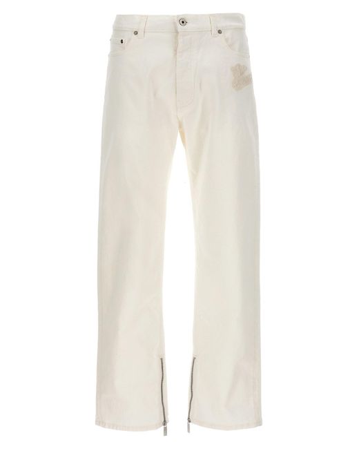 Off-White c/o Virgil Abloh White '90's Logo' Jeans for men