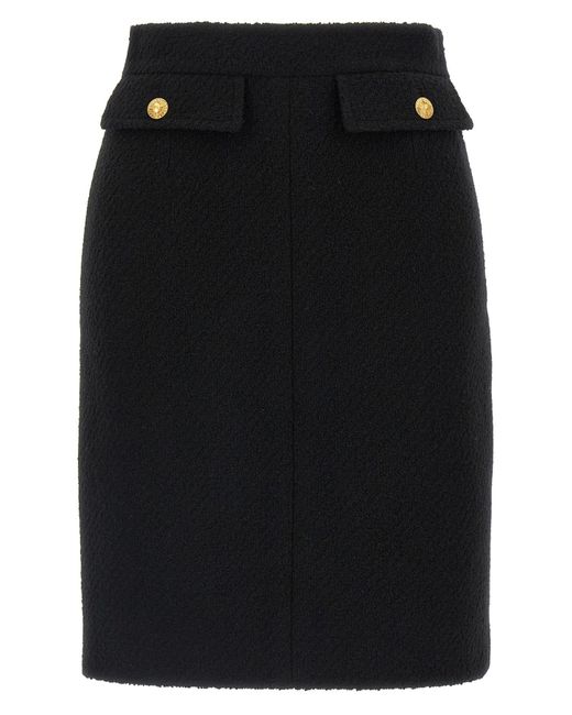 Chloé Black Chloã Bouclã Wool Skirt