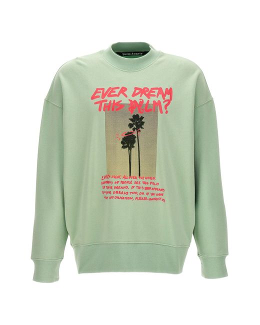 Palm Angels Sweatshirt "Palm Dream" in Green für Herren