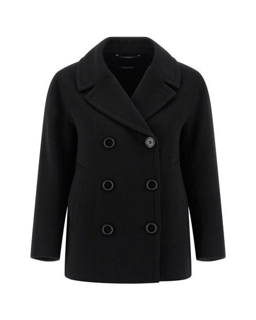 Max Mara Black 'elise' Coat