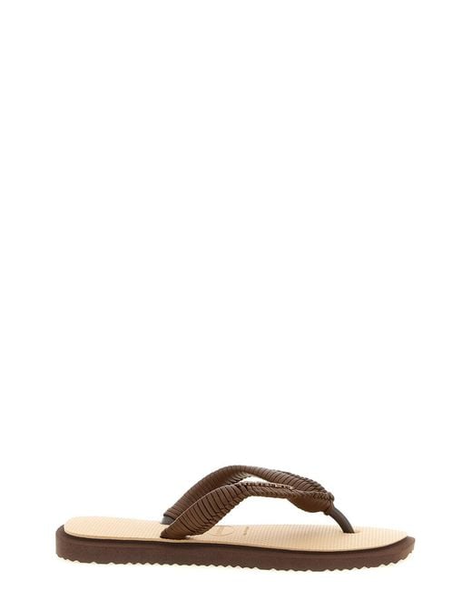 Havaianas Brown 'top Square Fusion Boho' Sandals