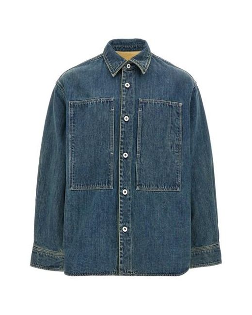 Jil Sander Men's Blue Denim Shirt