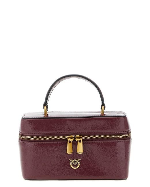 Pinko Purple 'vanity Soft' Mini Crossbody Bag