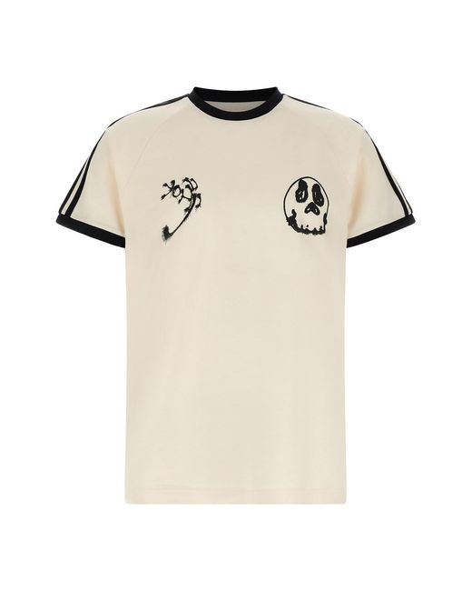 Y-3 Natural 'gfx Cali' T-shirt for men