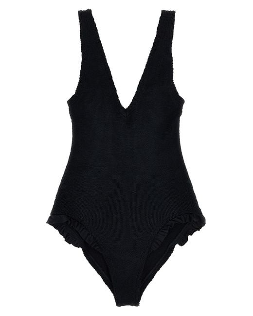 Hunza G Black 'Lisa Swim' One-Piece Swimsuit