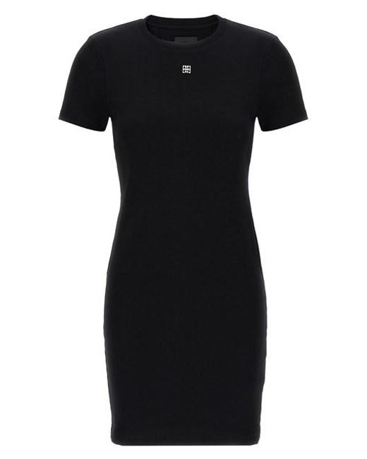 ワンピース GIVENCHY 4G dress Black Givenchy 4G Jacquard Draped Midi Dress | Black | FARFETCH