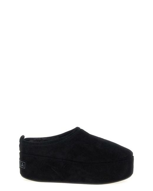 Balenciaga Black 'alaska Soft' Sabots