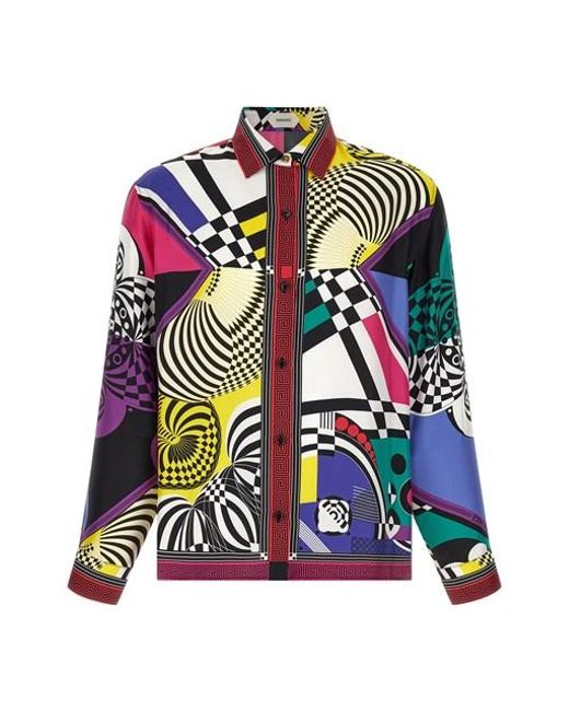 Camicia 'Teatro' di Versace in White