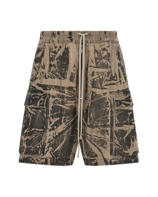 Rick Owens Bermuda-Shorts "Cargobela" in Gray für Herren