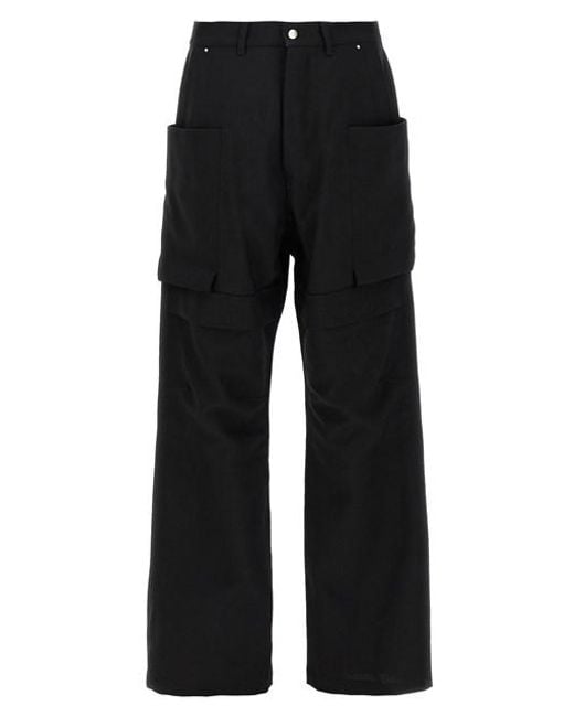 Rick Owens Black 'Stefan Cargo' Pants for men