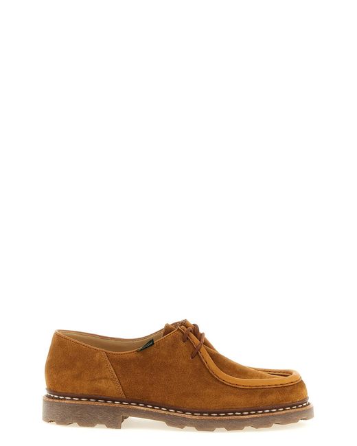 Paraboot Brown 'michael' Derby Shoes for men