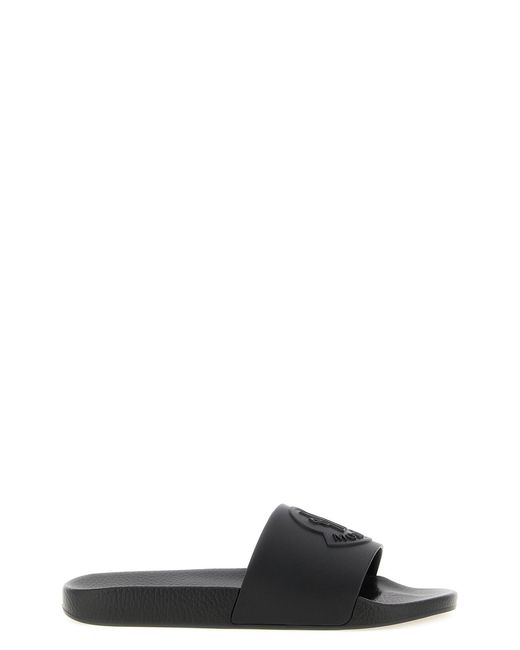 Moncler Black 'basile' Slides for men