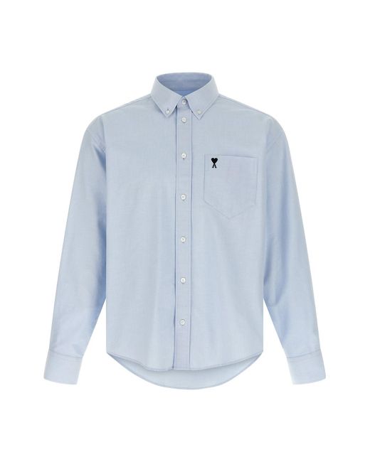 AMI Blue 'ami De Coeur' Shirt for men