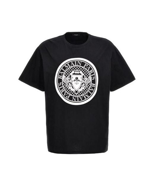T-shirt 'Coin' di Balmain in Black da Uomo