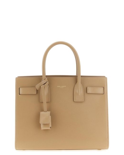 Saint Laurent Brown 'sac De Jour' Baby Handbag