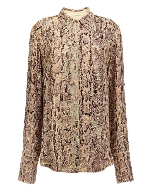 Dries Van Noten Brown 'Celina Bis' Shirt