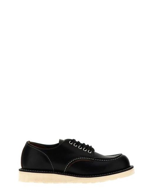 Red Wing Black 'shop Moc Oxford' Lace Up Shoes for men