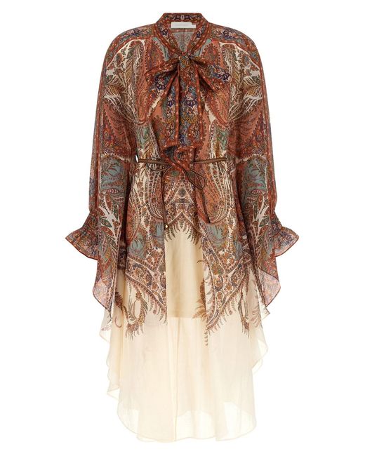 Zimmermann Brown Rhiannon Dress