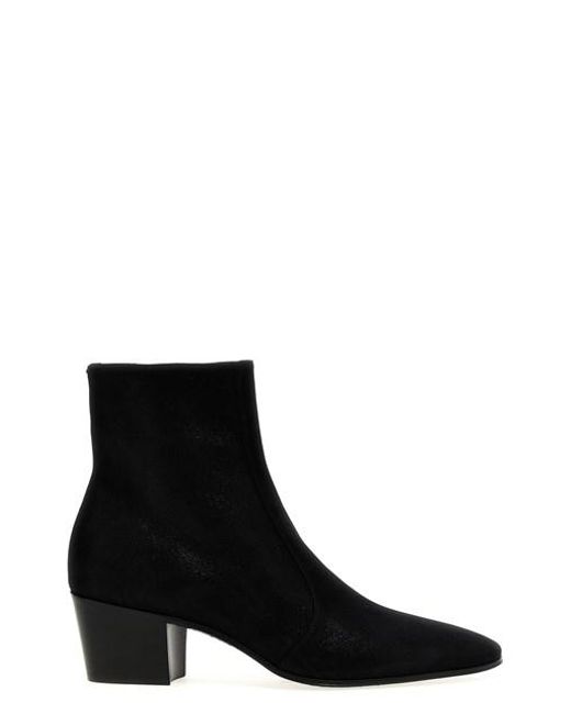 Saint Laurent Black 'vassili' Ankle Boots for men