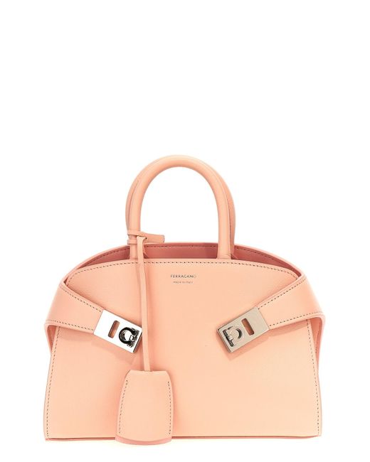 Ferragamo Pink 'hug Mini' Handbag for men