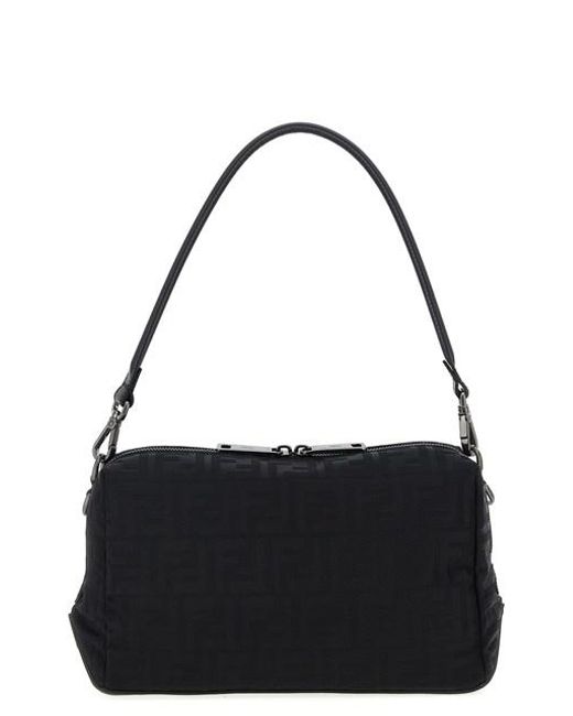 Fendi Black ' Lui Medium Squared Ff' Shoulder Bag for men